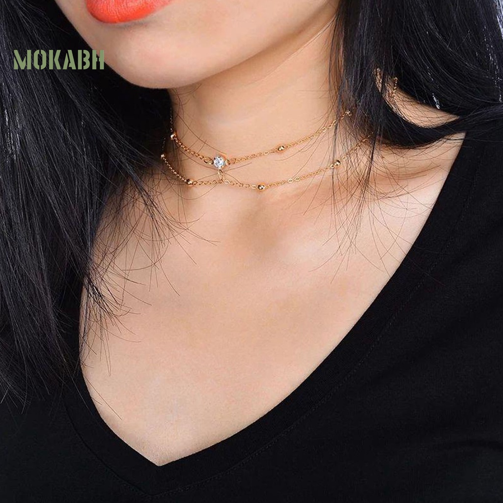 [Mok Abh] Chuỗi Dây Tua Rua Nhiều Lớp Lấp Lánh Mạ Điện Handmade Trang Trí Cơ Thể Quyến Rũ Cho Nữ