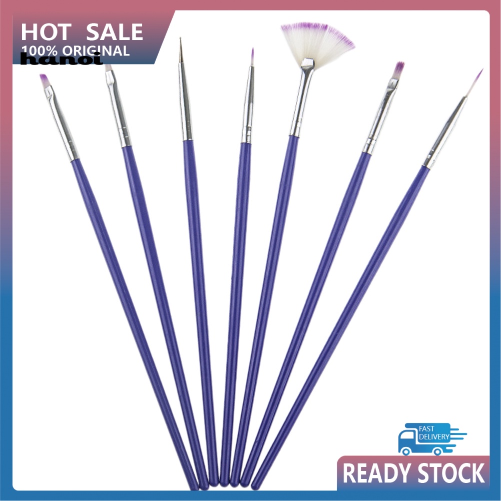 Set 7 Cọ Vẽ Trang Trí Móng Tay Nghệ Thuật