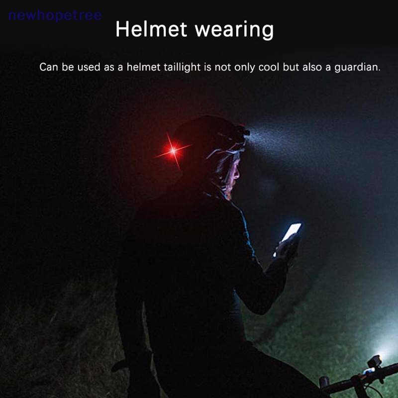 Đèn LED Cảnh Báo An Toàn Gắn Đuôi Xe Đạp Leo Núi / Nón Bảo Hiểm
