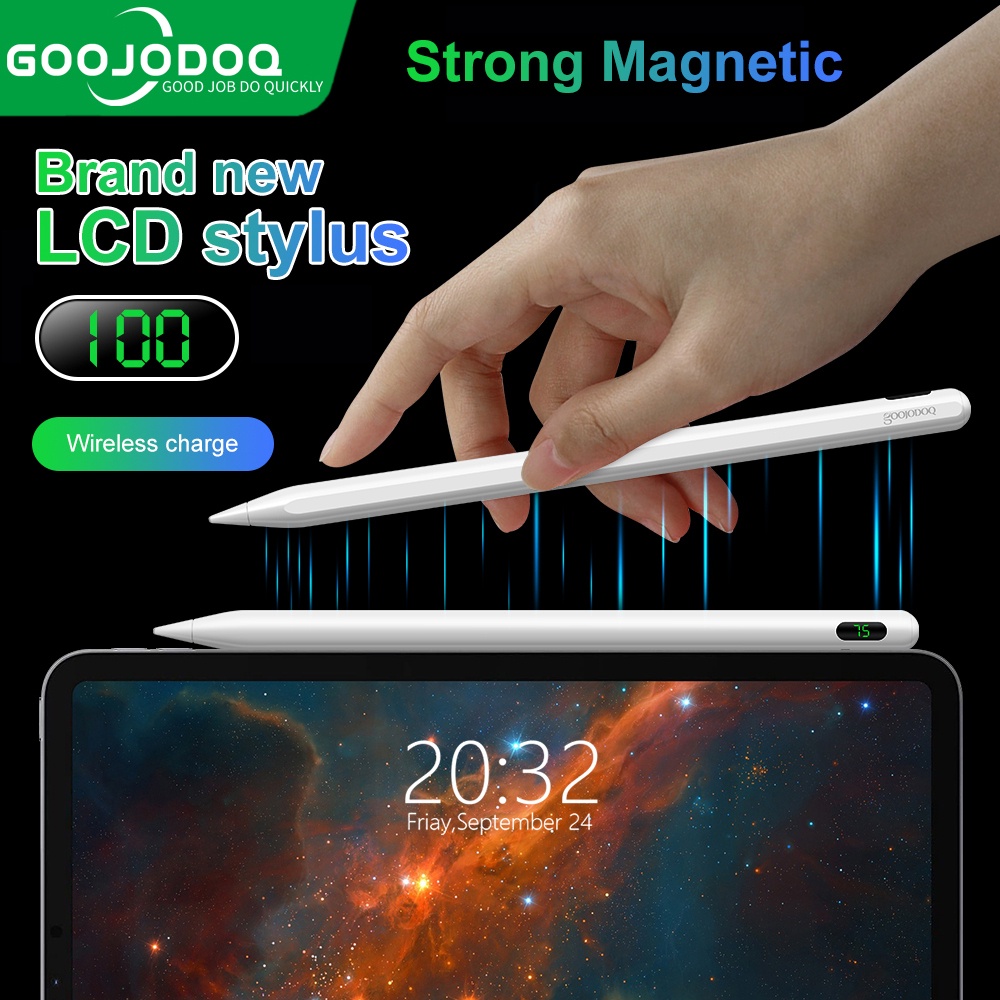 Goojodoq 2023 GD13-LCD Bút Stylus cho ipad Pencil 1st 2nd 10th 9th 8th 7th Gen Air 4 5 Pro 11 Mini 6