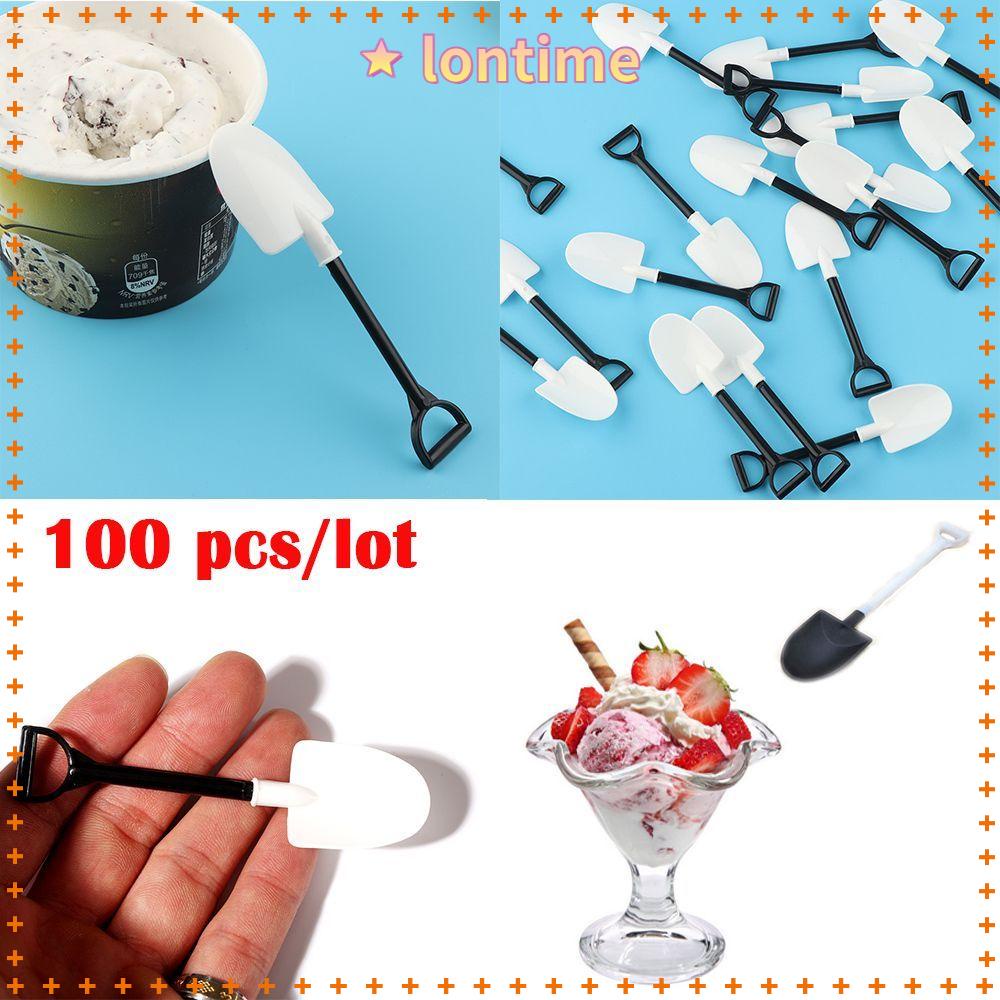 Set 100 Muỗng Nhựa Hình Xẻng Dễ Thương