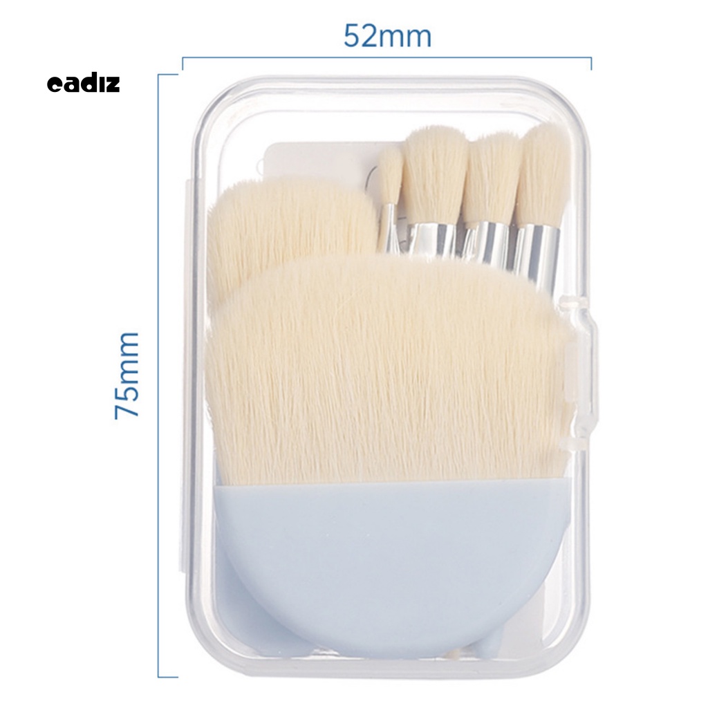 Set 6 Cọ Trang Điểm Lông Mềm Có Thể Tái Sử Dụng Kèm Hộp Đựng