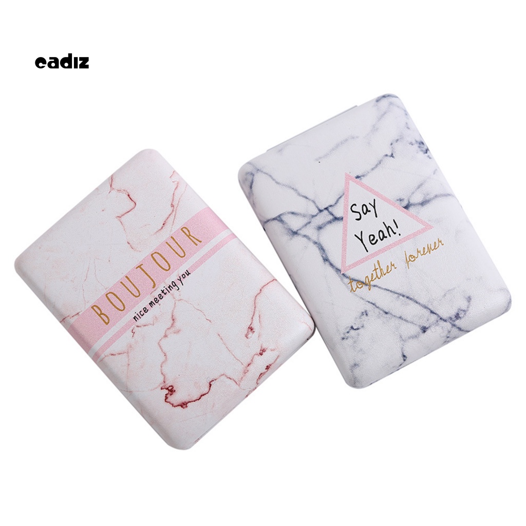 Gương Trang Điểm CADI Bằng Da Giả Nắp Gập Tiện Dụng Mang Theo Du Lịch