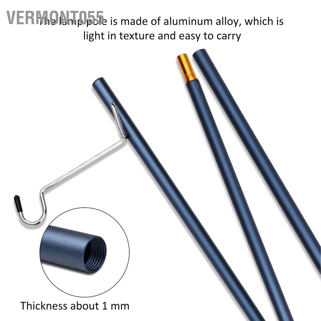 Vermont055 Đế đèn lồng di động có thể gập lại Giá đỡ hợp kim nhôm cho BBQ cắm trại ngoài trời