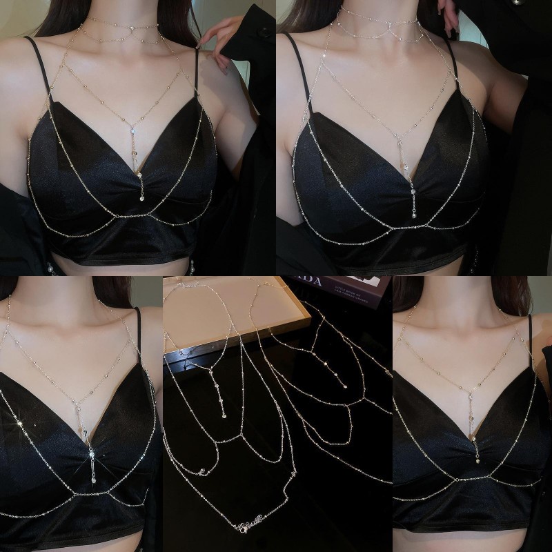 Vòng cổ Cơ Thể Dạng Mắt Xích Thời Trang 2023 Sang Trọng Cho Nữ
