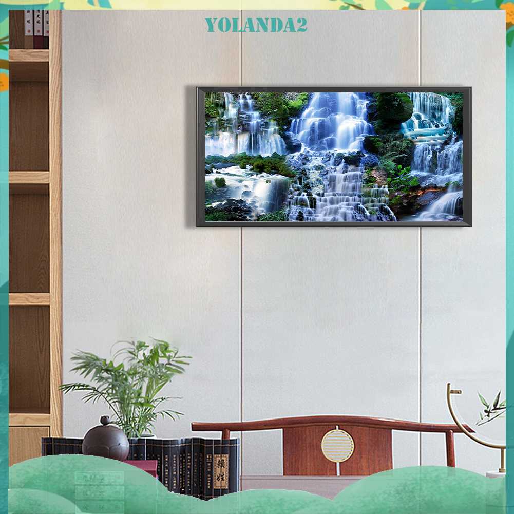 Tranh Đính Đá Kim Cương Toàn Bộ 5D DIY Hình Thác Nước