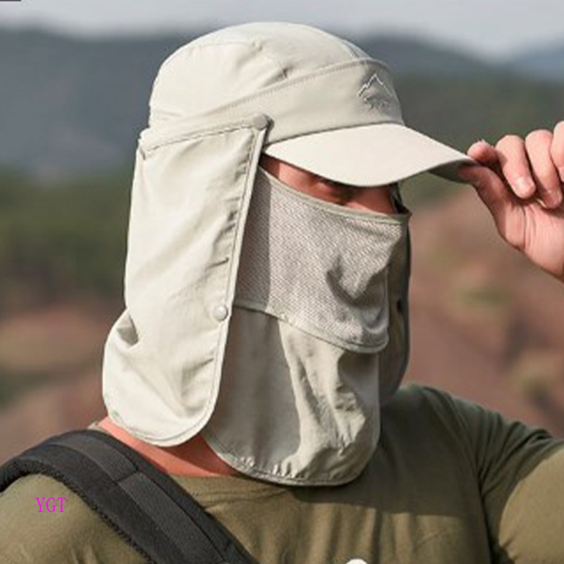 Ygt Mũ Lưỡi Trai Chống Nắng Chống Tia UV Bảo Vệ Mặt Cổ Tiện Dụng
