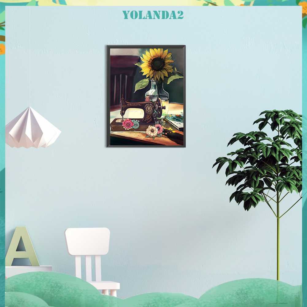 Tranh Đính Đá Kim Cương Toàn Bộ 5D DIY Hình Vẽ Máy May