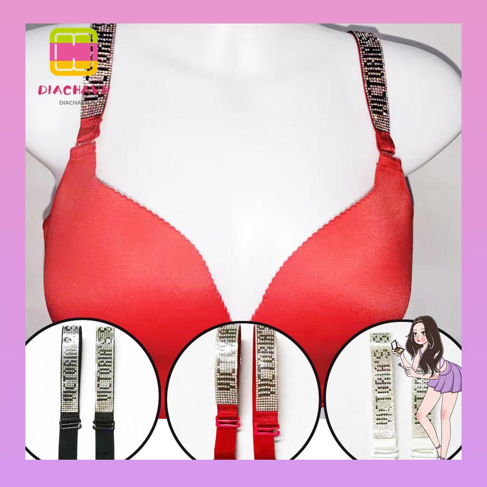 Dây Áo Ngực 2 * 35cm Co Giãn In Chữ Thời Trang Cho Nữ