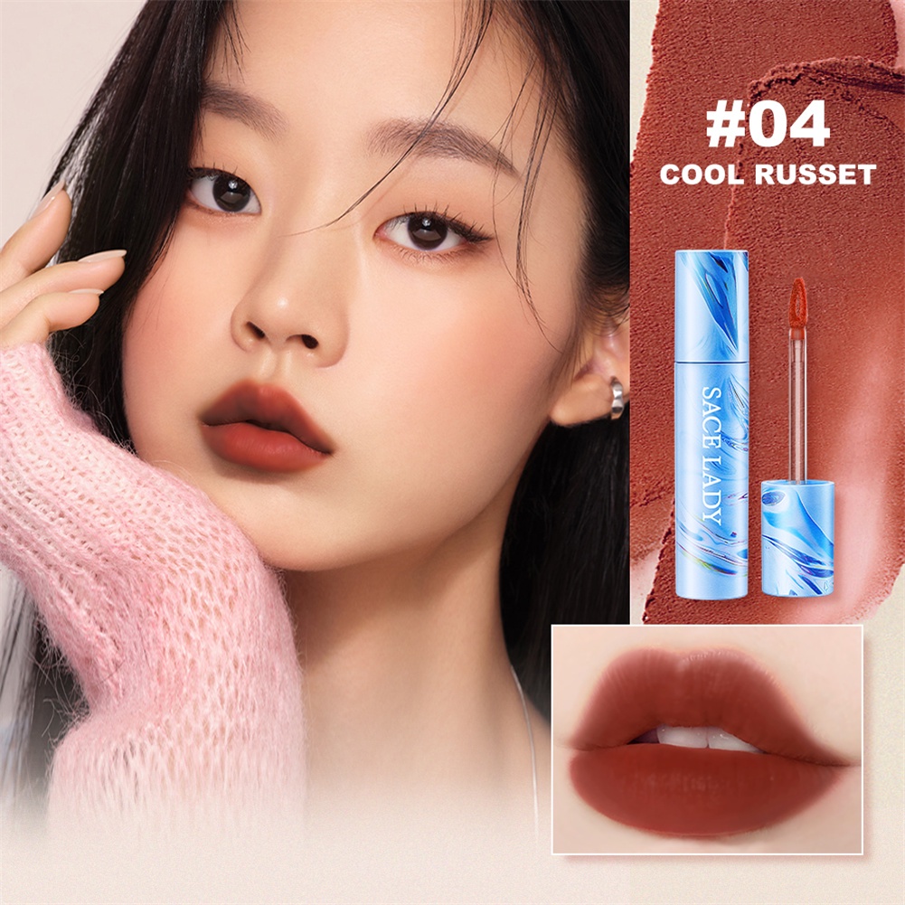 Miss Rose Sace Lady Son Velvet Lâu Trôi 3G Matte Son Môi Sắc Tố Cao Không Thấm Nước Son Kem Nhung Mịn Trang Điểm Môi