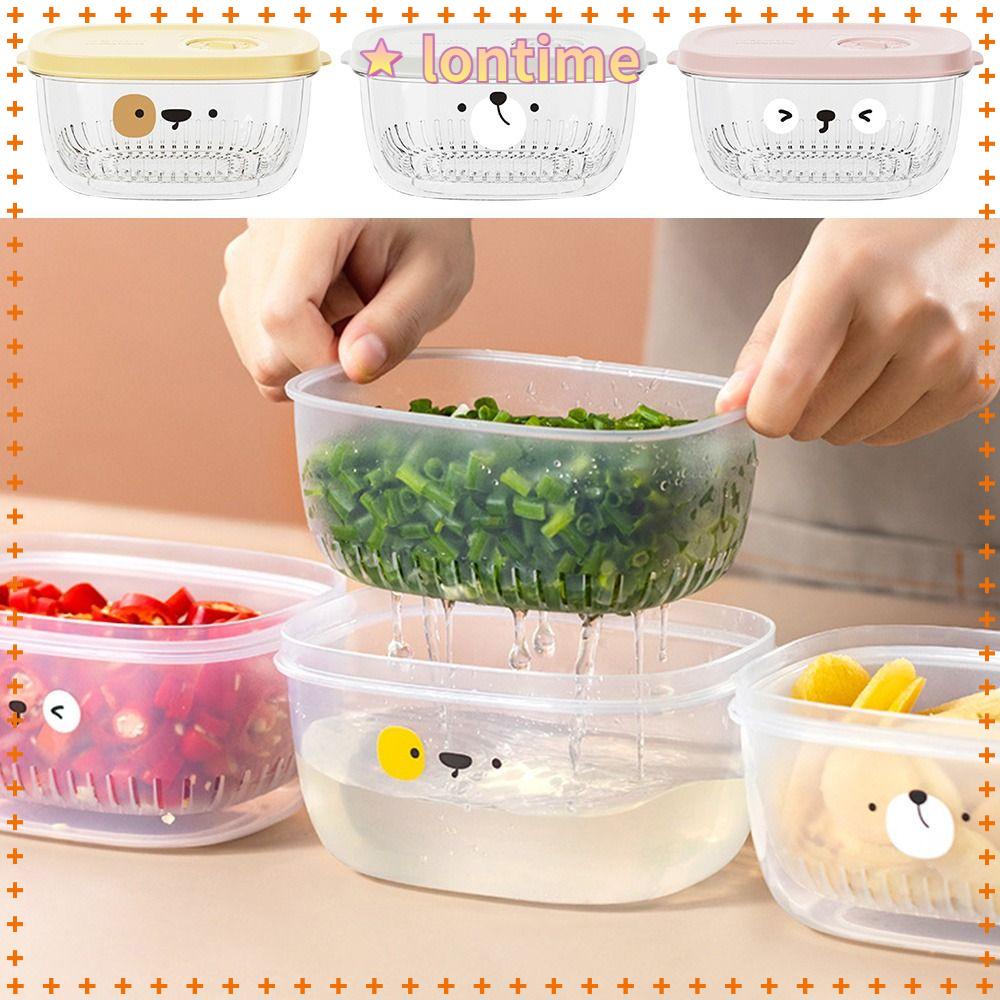 Hộp Đựng Thực Phẩm Sức Chứa Lớn Tiết Kiệm Không Gian Cho Tủ Lạnh