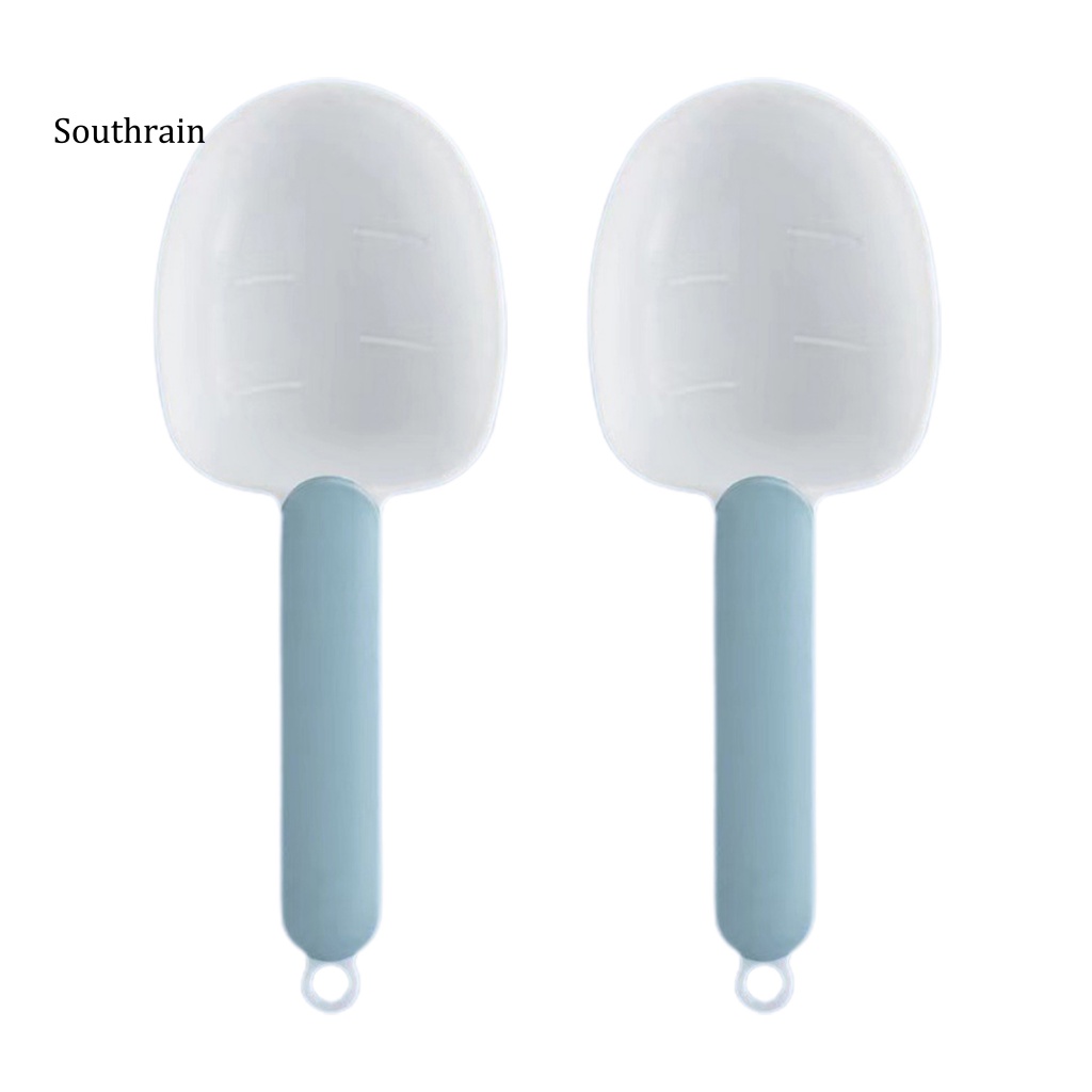 Bộ 2 Muỗng Xúc Thức Ăn Cho Thú Cưng Tay Cầm Dài Thoải Mái