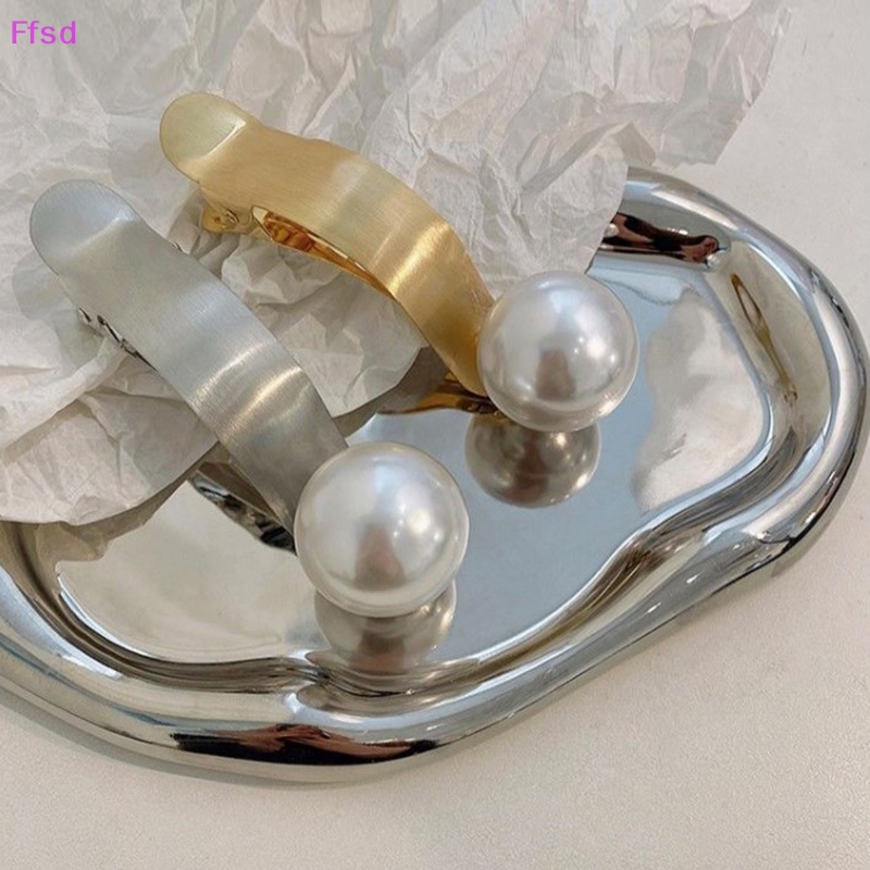 Kẹp Tóc Ngọc Trai Kim Loại Thời Trang {Ffsd} {Ffsd} Phụ Kiện Kẹp Tóc * Bán Chạy