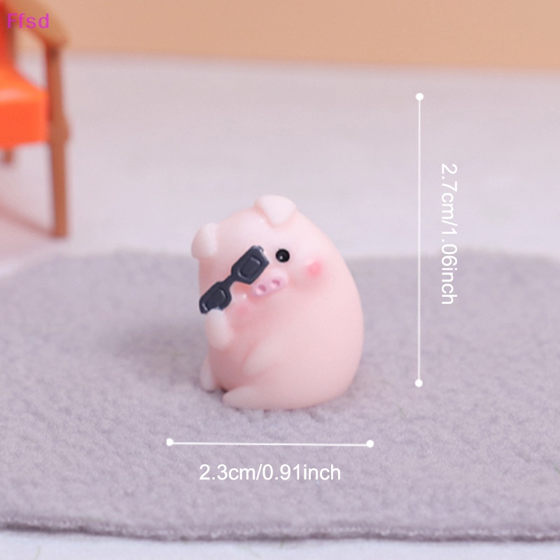 Mô Hình Chú Heo Mini Dễ Thương Để Bàn Trang Trí