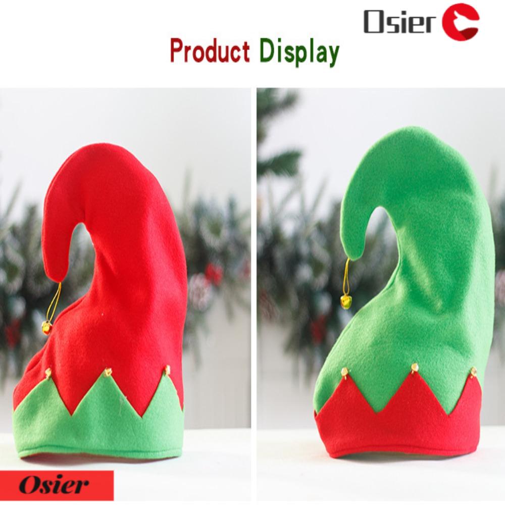 Osier1 Mũ Elf Nhồi Bông Màu Sắc Tương Phản Phối Chuông Kim Loại