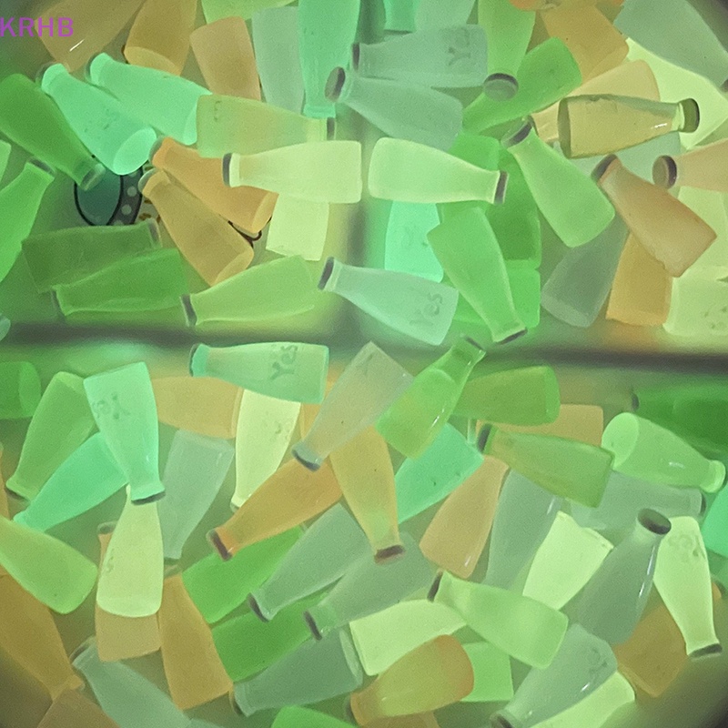 Set 5 Chai Kem Nhỏ Dạ Quang Dùng Làm Trang Sức / Điện Thoại Di Động DIY Mới