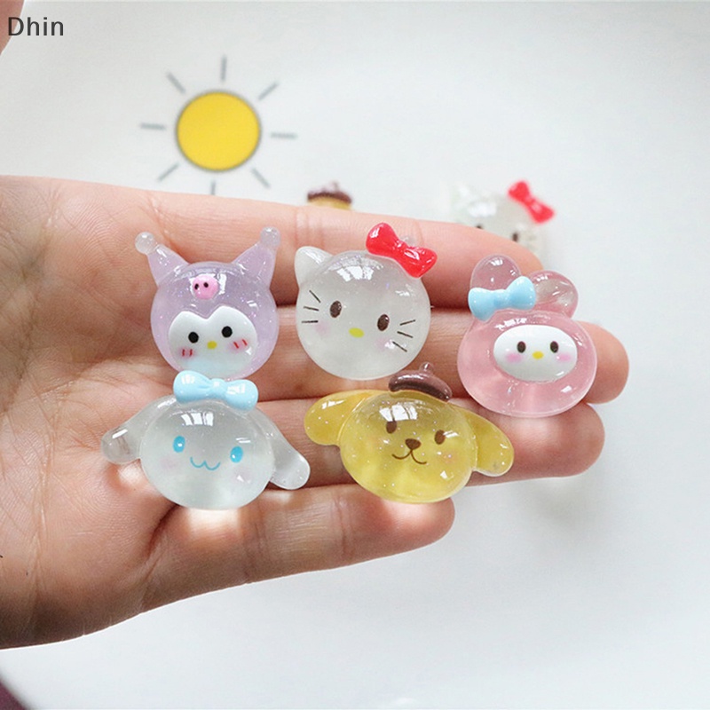 [Dhin] Bộ 5 Tượng Động Vật Hoạt Hình Huỳnh Quang Trang Trí Nhà Cửa