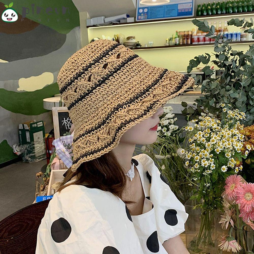 Nón Tai Bèo Đan Len Chống Nắng Plus Size Phong Cách Hàn Quốc Cho Nữ