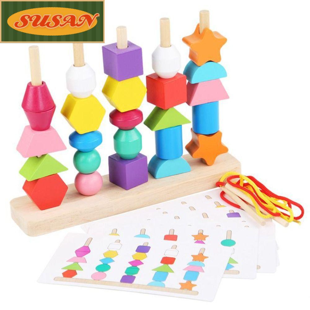 Đồ Chơi Hạt Gỗ Nhiều Màu Sắc Phù Hợp Làm Quà Cho Bé