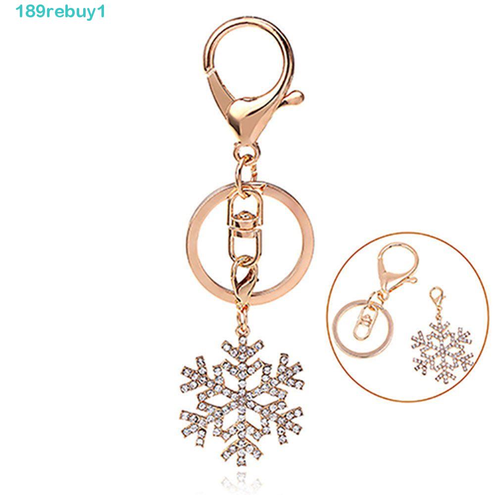 Rebuy1 Móc Khóa Hình Bông Tuyết Có Thể Tháo Rời Hợp Thời Trang Cho Nữ|Mặt Dây Chuyền Xinh Xắn Chất Lượng