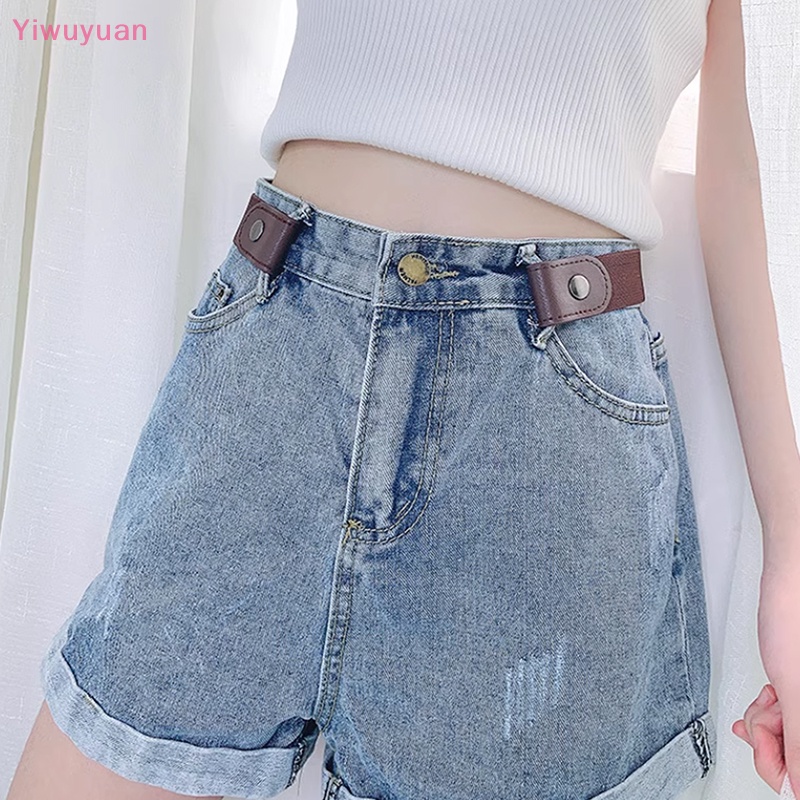 < Yiwuyuan > Thắt Lưng Co Giãn Không Có Khóa Cài Cài Dành Cho Quần Jean Nam Nữ Không Cần Khóa Mới