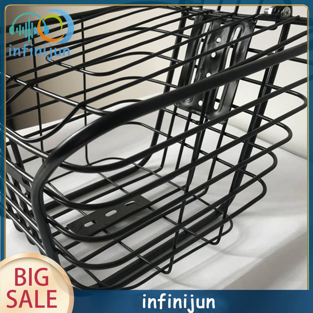 Giỏ Xe Đạp Bằng Kim Loại Có Vỏ Bọc Tiện Dụng