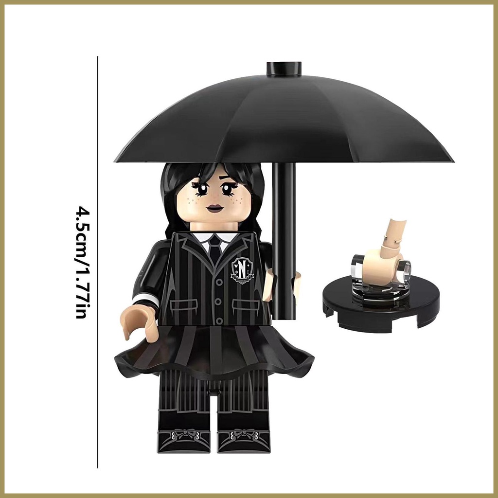 Netflix Bộ Đồ Chơi Khối Xây Dựng Thứ Tư Addams Với Con Số mini paca3vn