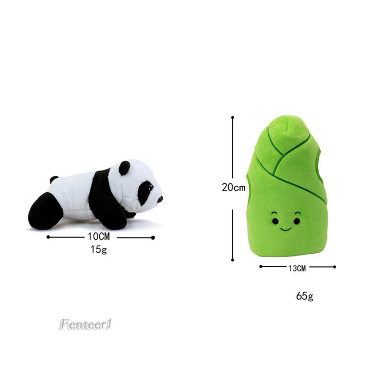 [Fenteer1] 4 Thú Nhồi Bông Hình Gấu Trúc Trang Trí Xe Hơi Dành Cho Trẻ Em Và Người Lớn