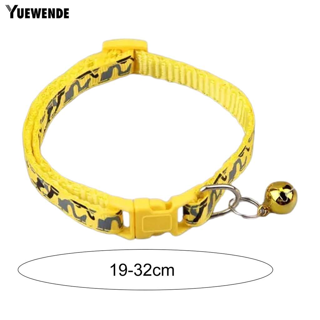 Vòng Cổ YQ.E Nhiều Màu Sắc Có Thể Điều Chỉnh Gắn Chuông Dễ Thương Cho Thú Cưng