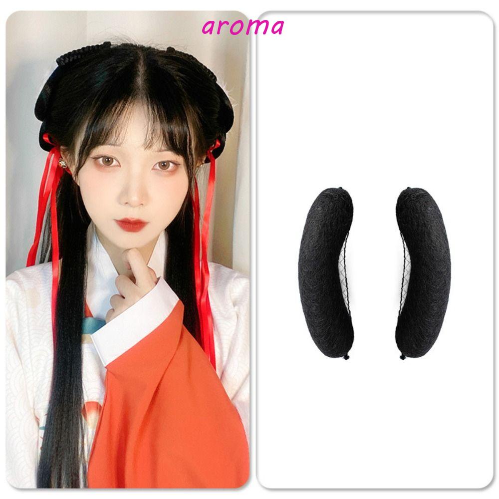 Búi Tóc Giả Bằng Sợi Tổng Hợp Tự Nhiên Phong Cách Trung Hoa Cổ Điển Dùng Làm Phụ Kiện Chụp Ảnh