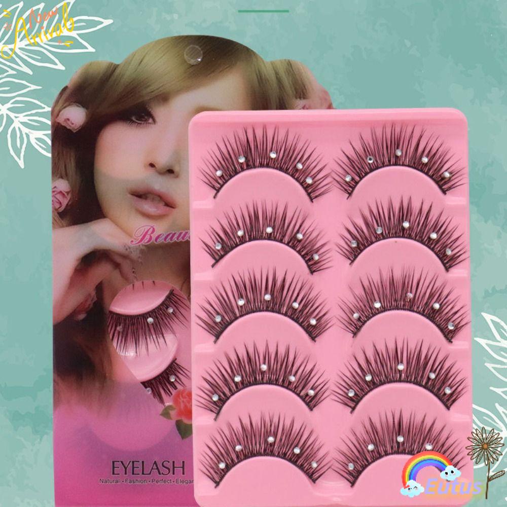 Lông Mi Giả Bằng Sợi Kim Tuyến Lấp Lánh Handmade Dành Cho Nữ