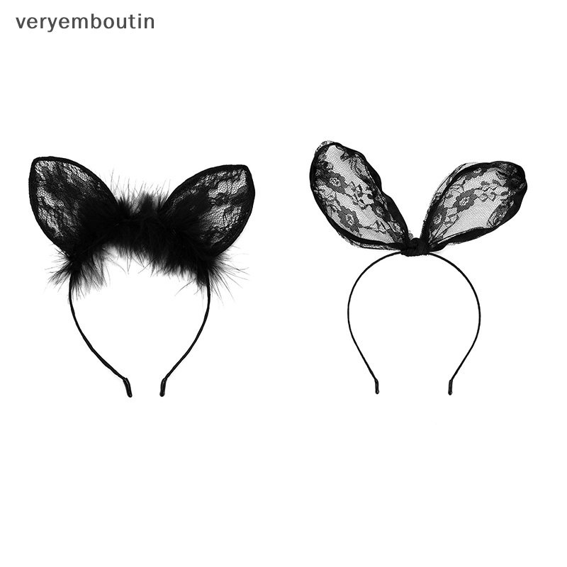 Băng Đô Tai Mèo Phối Ren Gợi Cảm Dành Cho Nữ