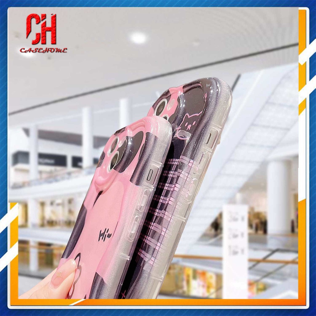 Ốp Điện Thoại Viền Cong Hình Mèo 3D Cho Realme 5 5i 9i C17 7i C55 10 C30 C30S C11 2021 C21Y C31 C33 C35 C15 C21 C25 C20 C3 C12 C2 C25S 5S C1 C25Y C2 C3i 6i C20A  Narzo 20 10 10A 20A 30A 50i 50A Prime