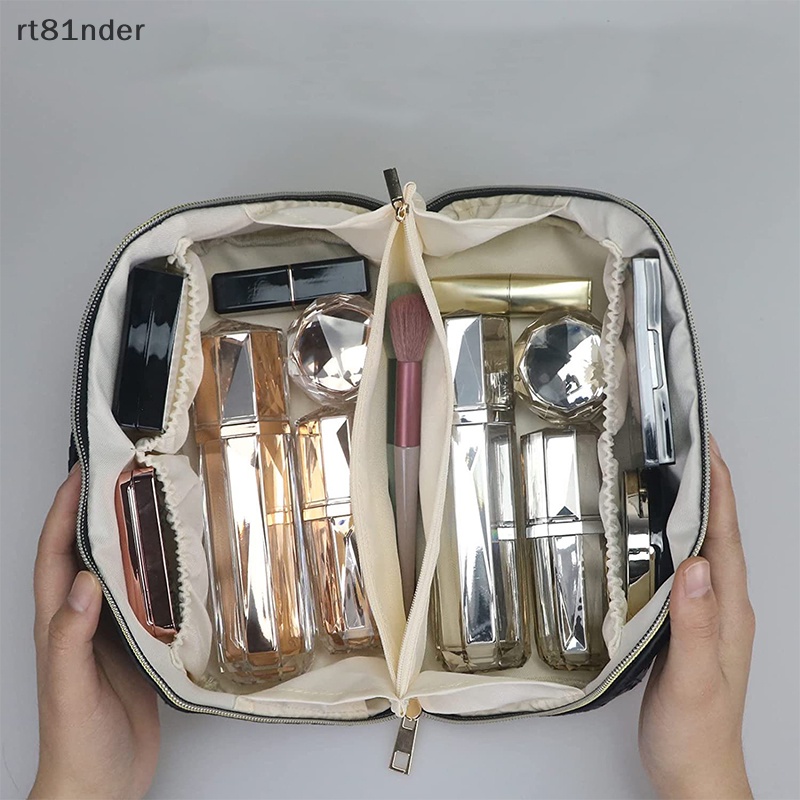 Túi Da PU Đựng Mỹ Phẩm Sức Chứa Lớn Tiện Dụng Khi Đi Du Lịch