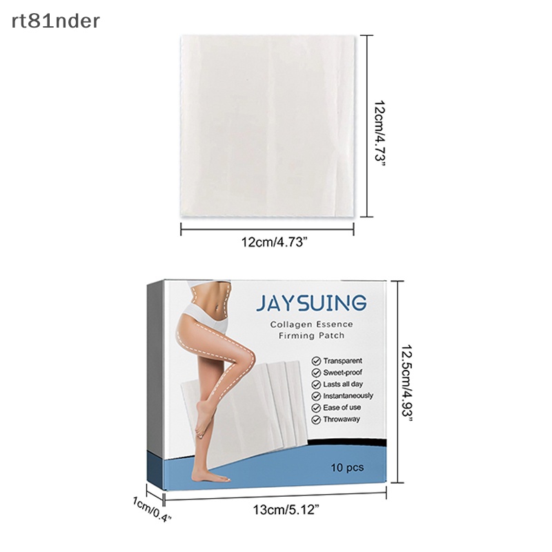 Rt Set 10 Miếng Dán Nâng Đùi Chống Cellulite &amp; Da Chảy Xệ