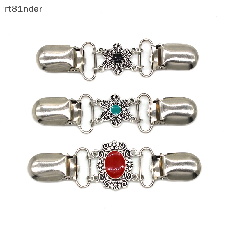 Rt Kẹp Cài Khăn Choàng Lụa Dầu Hình Bông Hoa Thời Trang Vintage Chống Ánh Sáng Dành Cho Bạn Nữ n