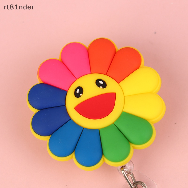 Rt Giá Đỡ Thẻ ID Bằng Silicon Hình Hoa Nhiều Màu Sắc Có Thể Thu Gọn Cho Y Tá