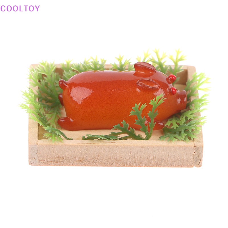 Mô Hình Khay Đựng Thức Ăn Hình Chú Heo Tỉ Lệ 1: 12 Trang Trí Nhà Búp Bê