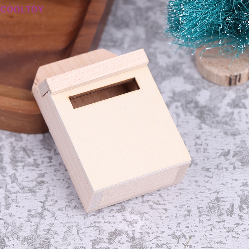 Hộp Thư Gỗ Mini Tỷ Lệ 1: 12 Dùng Trang Trí Nhà Búp Bê DIY