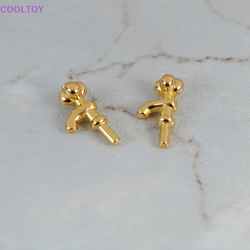 Cooltoy Bộ 2 Vòi Nước mini Bằng Hợp Kim Tỉ Lệ 1: 12 Trang Trí Nhà Búp Bê