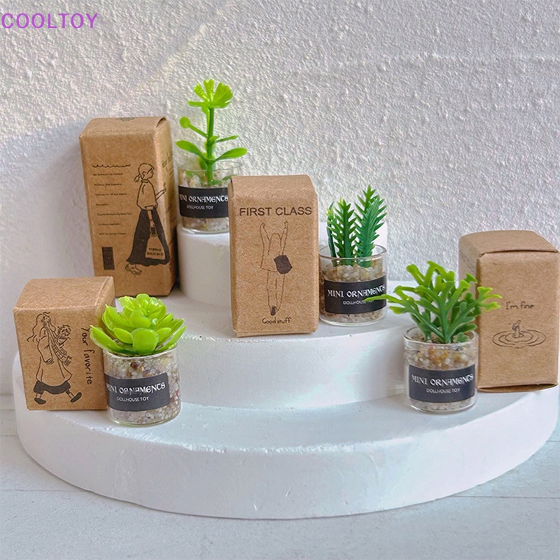 1 Chậu Hoa Nhỏ Xinh Trang Trí Nhà Búp Bê Tỉ Lệ 1: 12