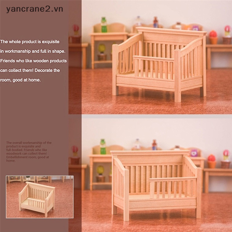 Giường Ngủ Em Bé Trang Trí Nhà Búp Bê 1: 12 {yancrane2.vn}