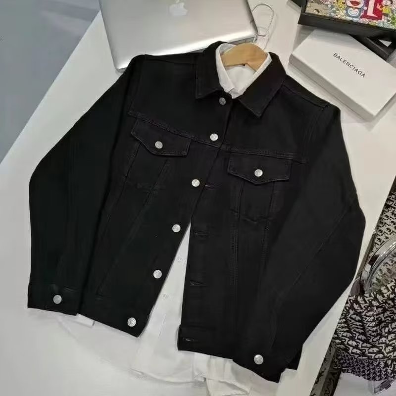 Áo Khoác Denim Đính Đá Phong Cách Đường Phố Mùa Xuân Mới Cho Nam Và Nữ