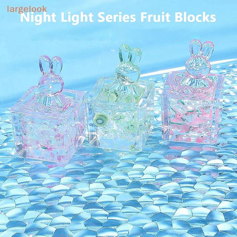 Set 2 Đồ trang trí Thỏ Hoạt Hình Dạ Quang Trang Trí Tiểu Cảnh