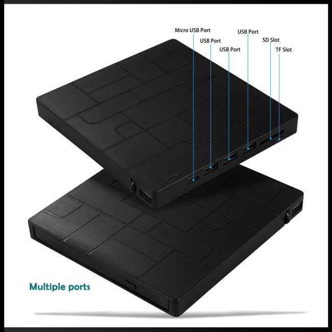 Ổ Đĩa Quang Học Đa Năng Zevaret Usb 3.0 Cho Máy Tính