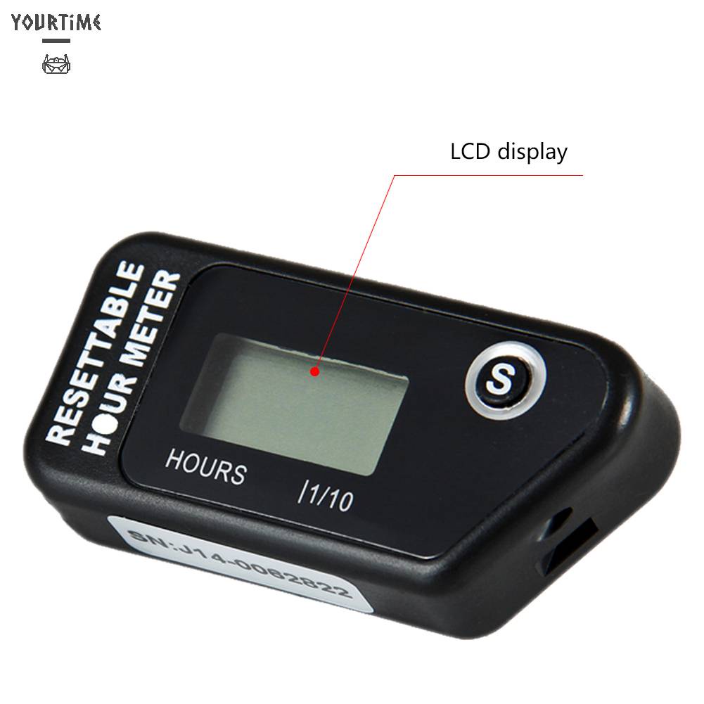 Máy Cắt Cỏ Kỹ Thuật Số LCD Chống Nước Có Thể Đặt Lại Cho Mô Tô / Xe Đạp /