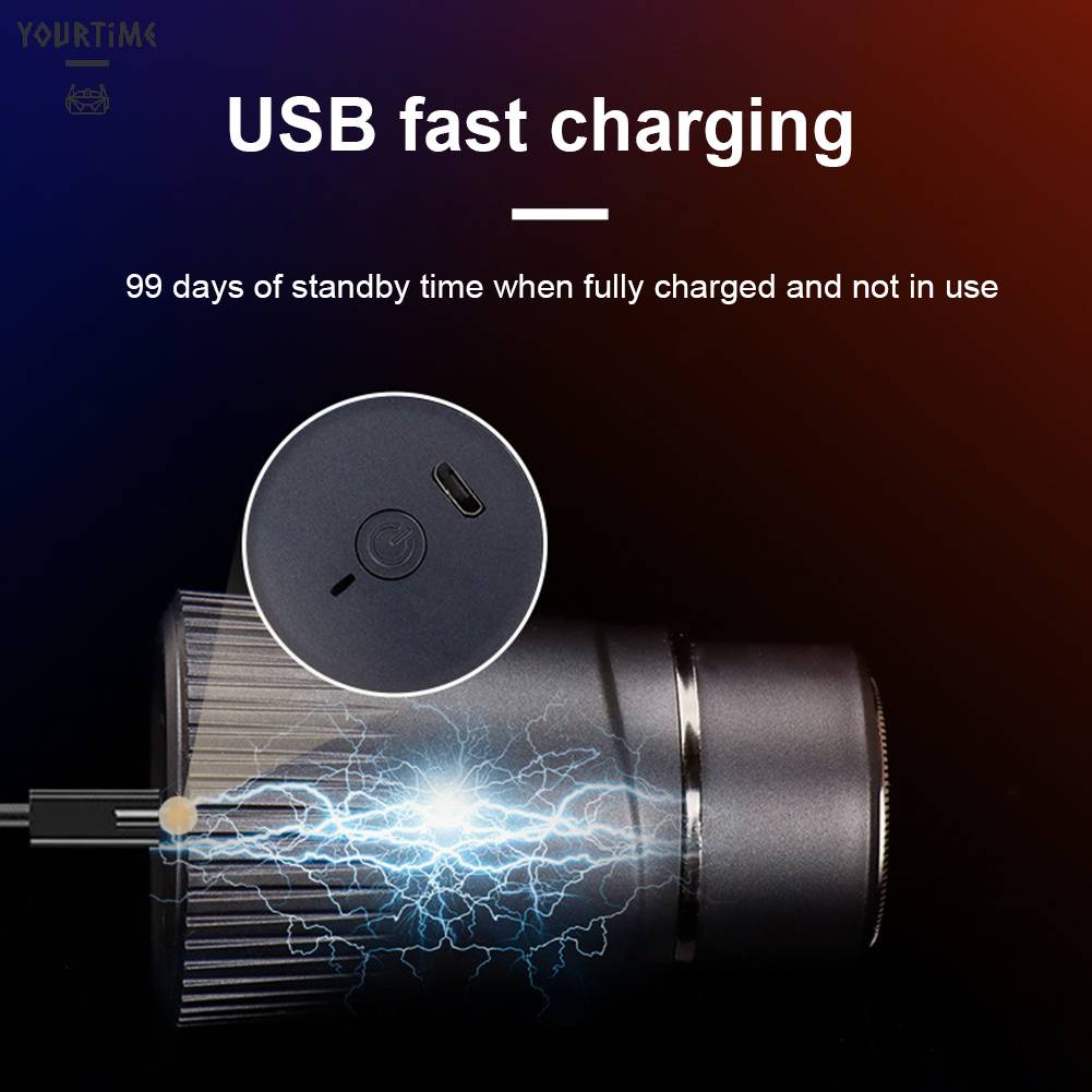 Máy Cạo Râu Mini Lâu Trôi Kèm Sạc USB Tiện Dụng Mang Theo Du Lịch Cho Nam