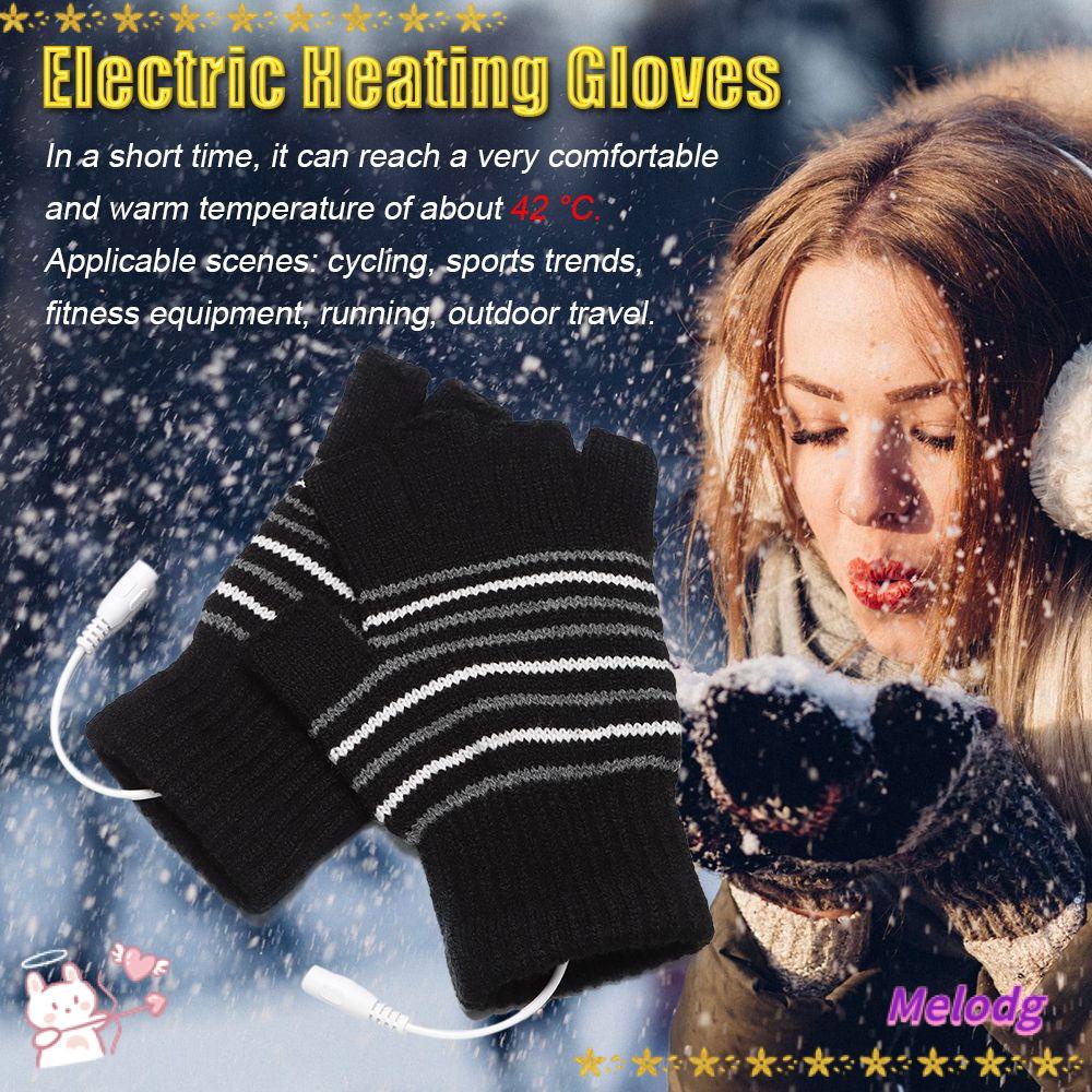 Găng Tay Dệt Kim Hở Ngón Giữ Ấm Cho Nam Nữ