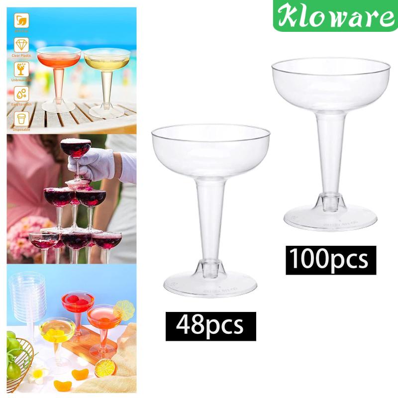 Ly Thủy Tinh Uống Rượu Sâm Panh 120ml Dành Cho Tiệc BBQ Sinh Nhật Cắm Trại