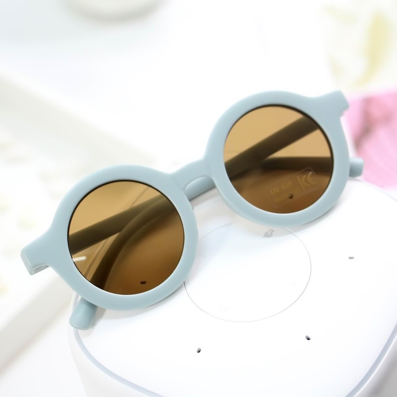 Kính Mát Tròn Chống Tia UV400 Thời Trang Hàn Quốc Cho Bé